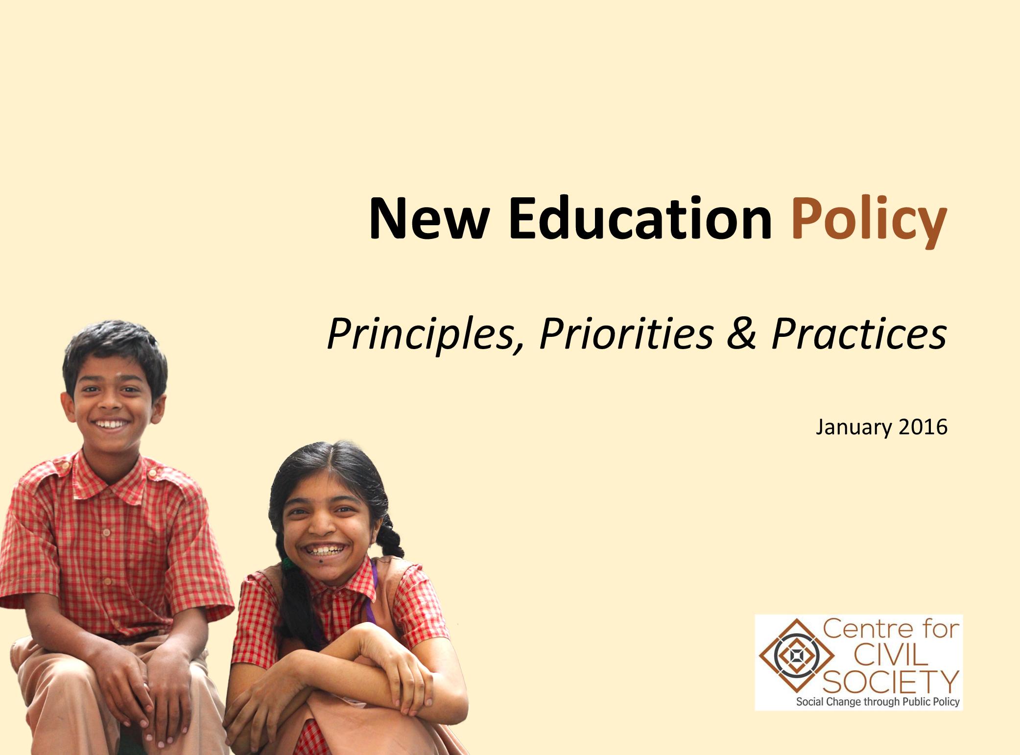 New Education Policy: Principles, Priorities & Practices | Brief by CCS